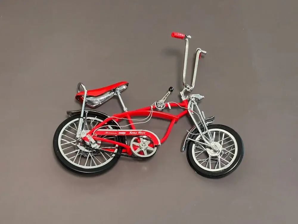 The Apple Krate Stik Shift 5 Speed Bicycle 1:6 Scale Schwinn Red Die Cast